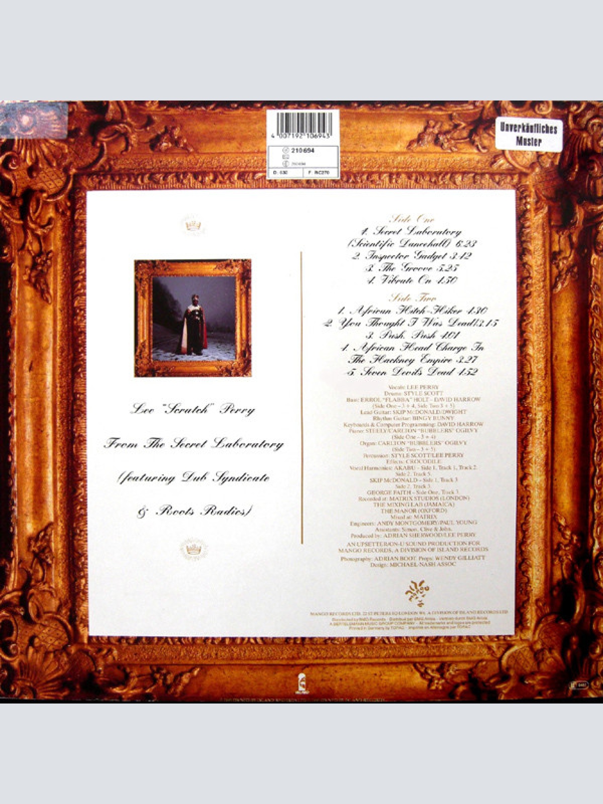 Vinyl / Lee "Scratch" Perry* - From The Secret Laboratory