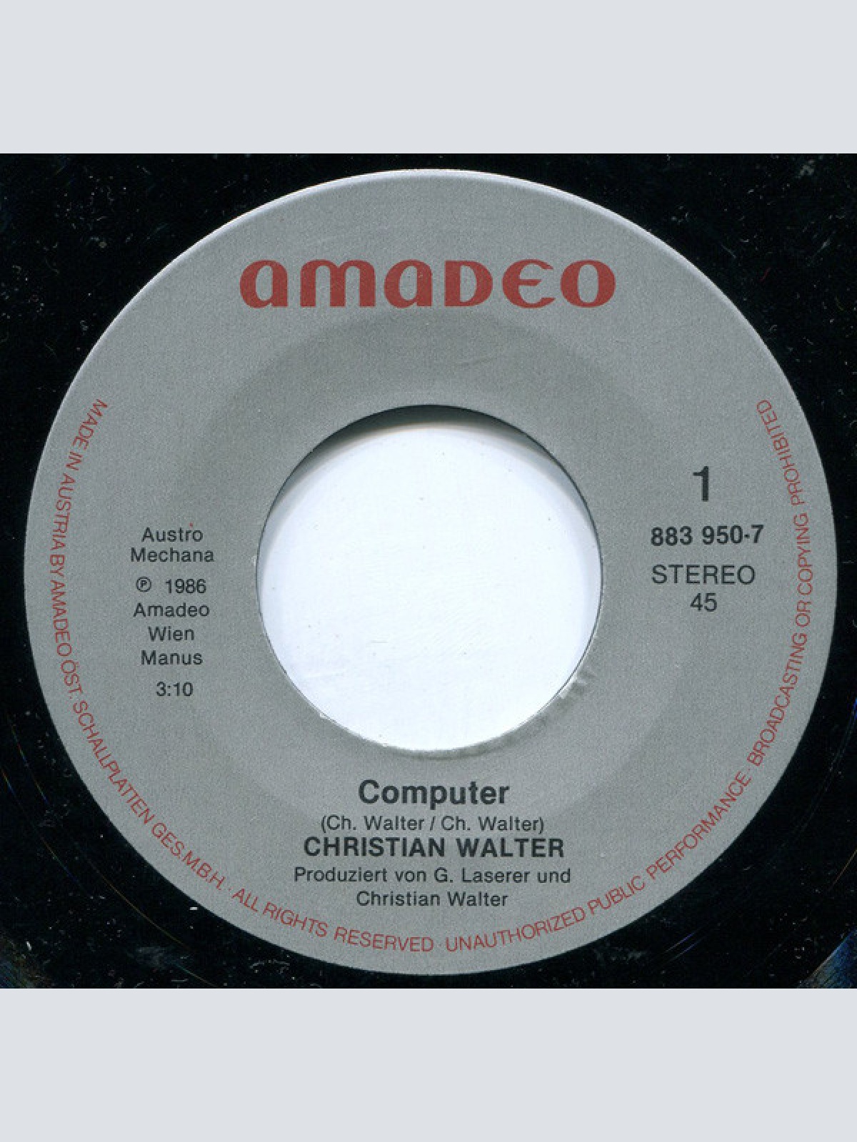 Vinyl / Christian Walter (2) - Computer / Klangdimensionen