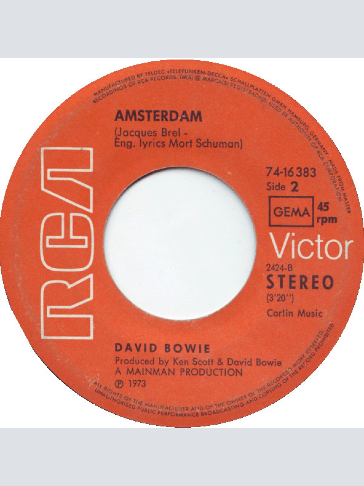 Vinyl / David Bowie - Sorrow