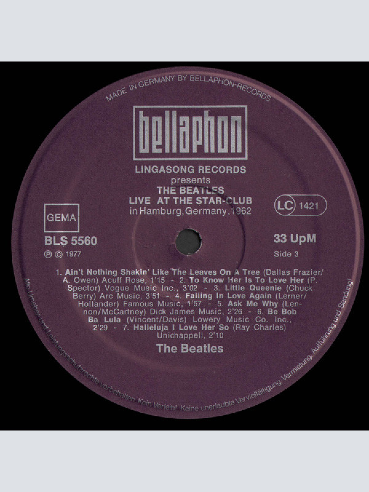 Vinyl / The Beatles - Live! At The Star-Club In Hamburg, Germany; 1962