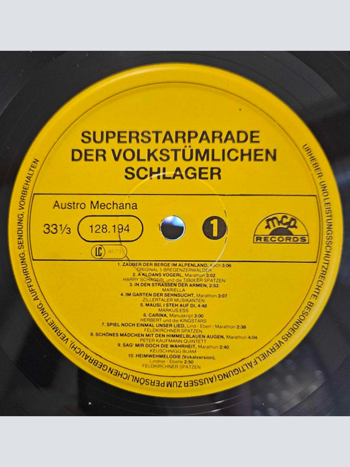 Vinyl / Various - Superstarparade Der Volkstümlichen Schlager