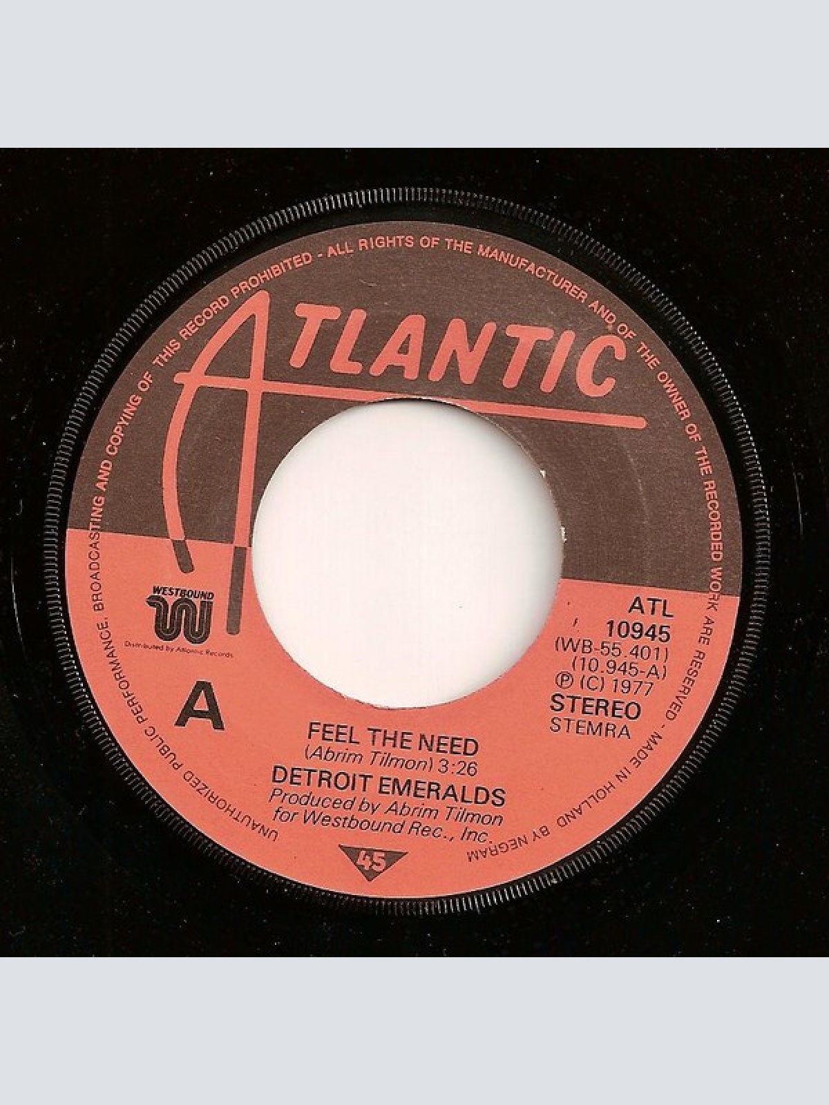 Vinyl / Detroit Emeralds - Feel The Need