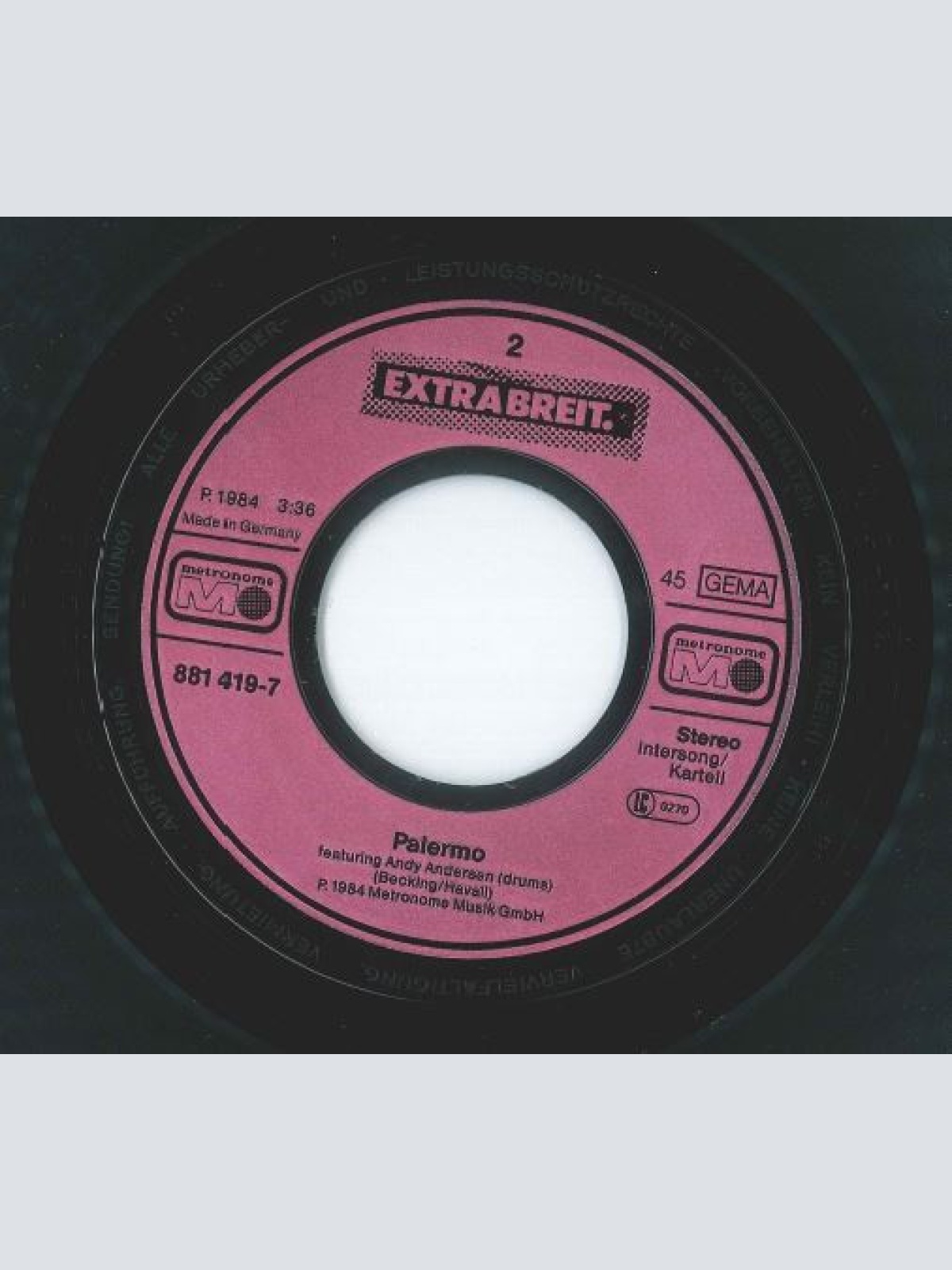 Vinyl / Extrabreit - Secret Service