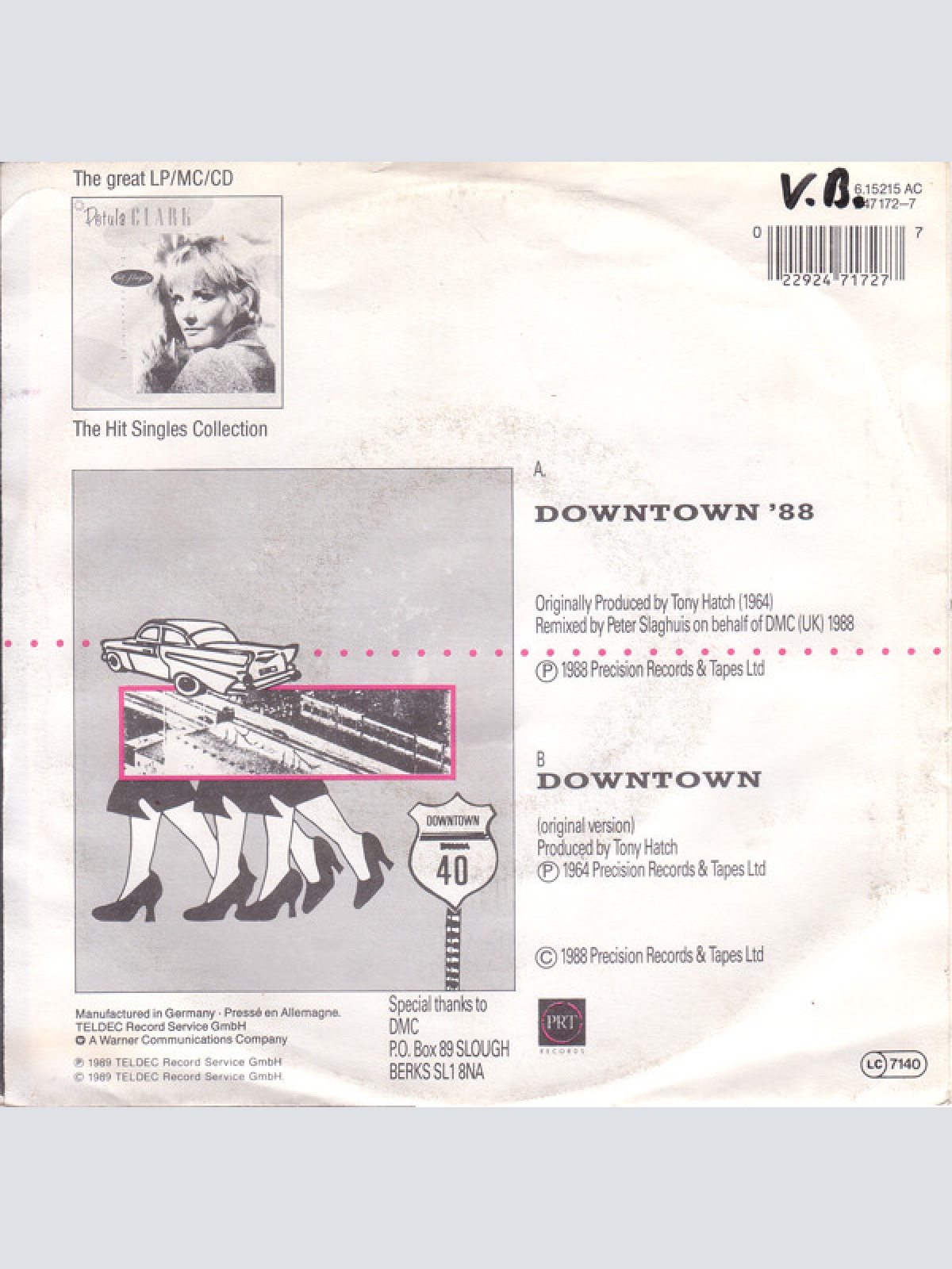 Vinyl / Petula Clark - Downtown '88