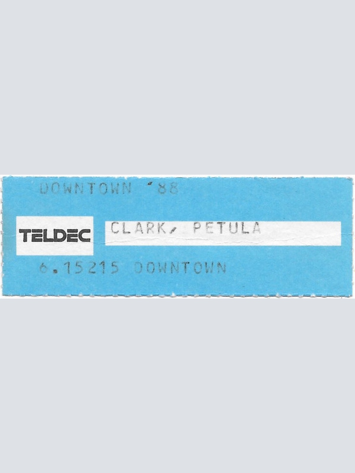 Vinyl / Petula Clark - Downtown '88