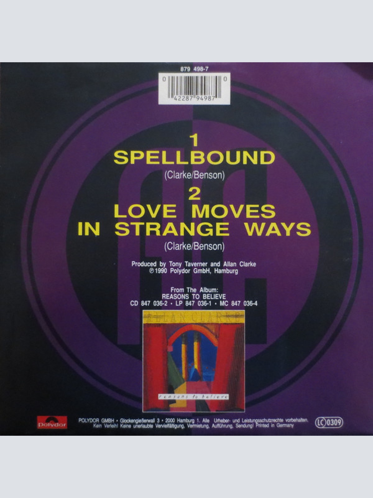 Vinyl / Allan Clarke - Spellbound