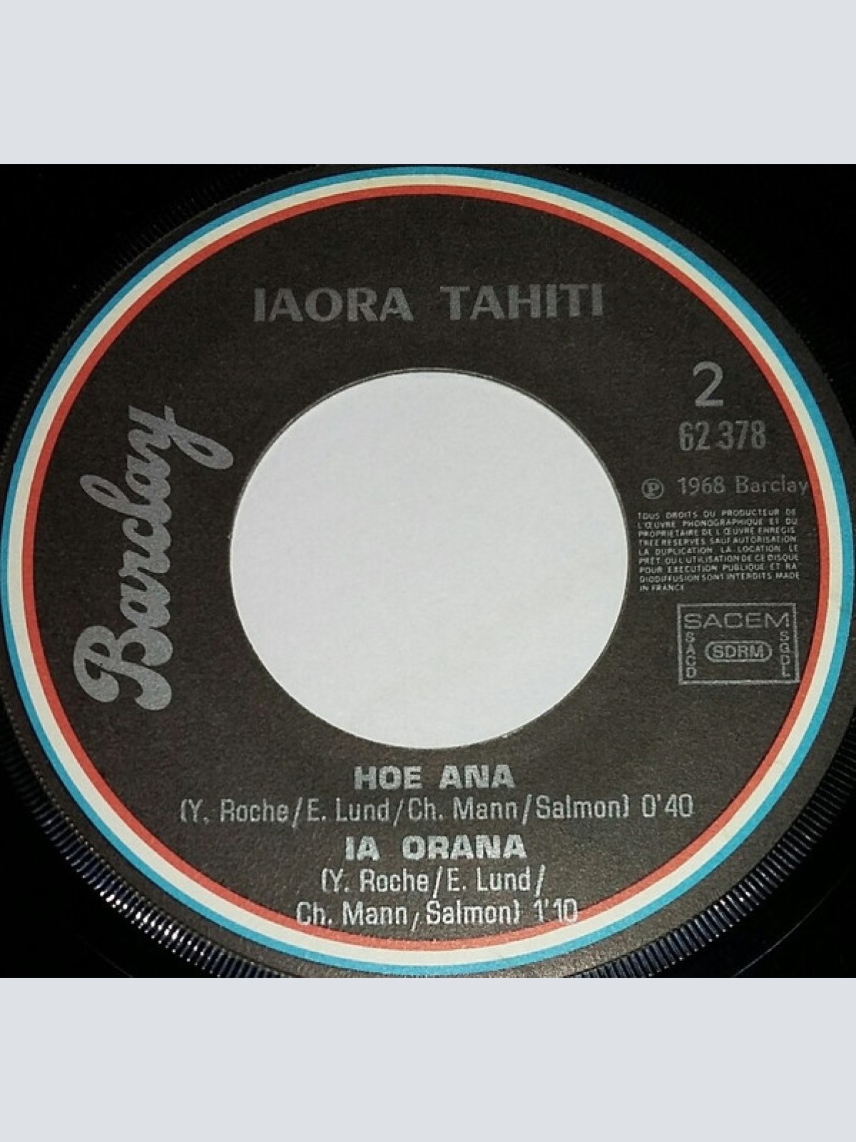 Vinyl / Ensemble Iaora Tahiti* - Nau Haka / Taranga