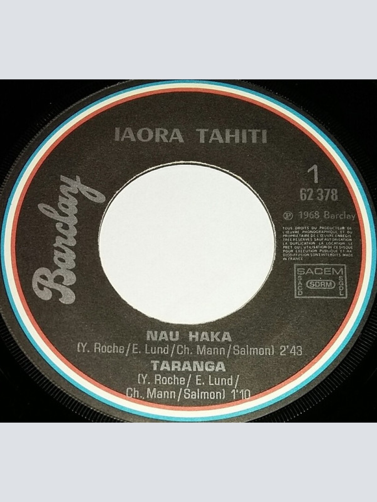 Vinyl / Ensemble Iaora Tahiti* - Nau Haka / Taranga