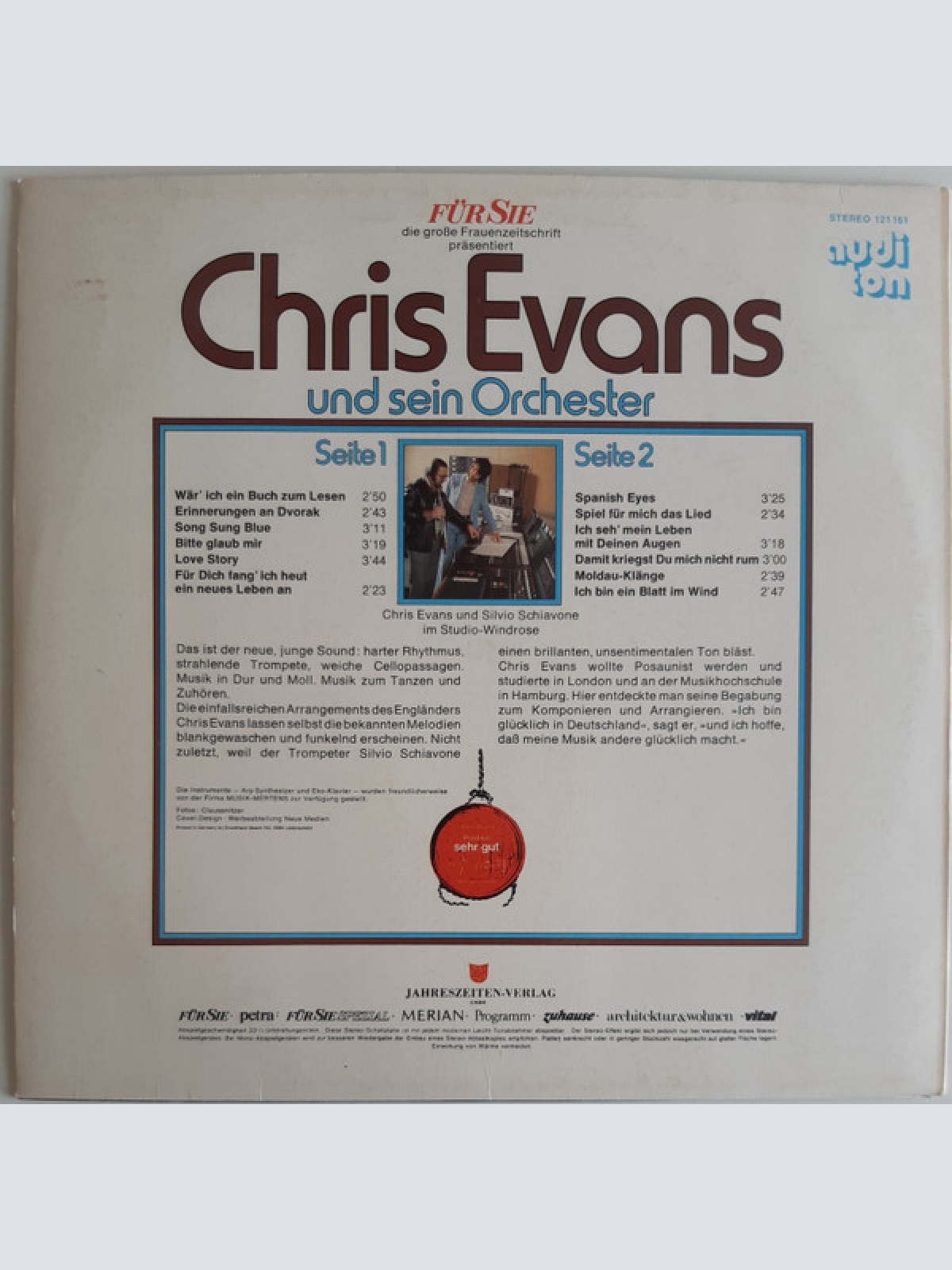 Vinyl / Chris Evans Und Sein Orchester* - Chris Evans Und Sein Orchester