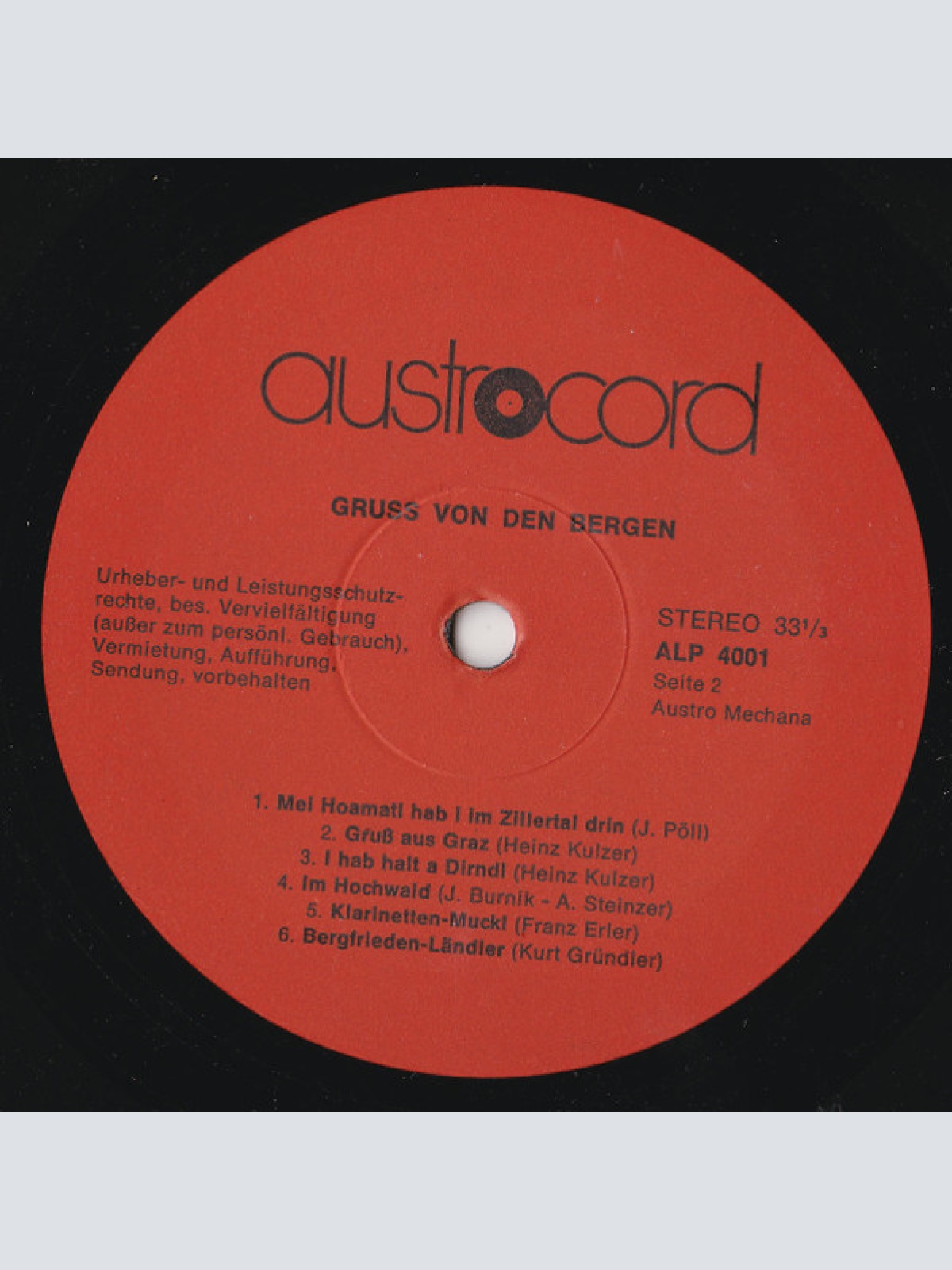 Vinyl / Various - Gruss Von Den Bergen