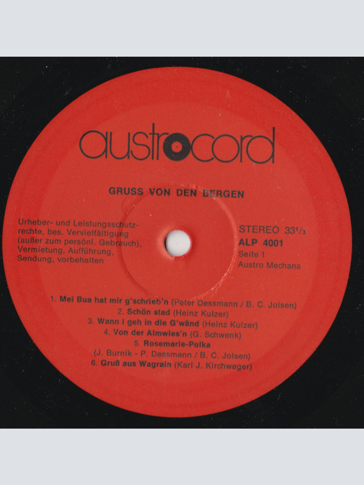 Vinyl / Various - Gruss Von Den Bergen