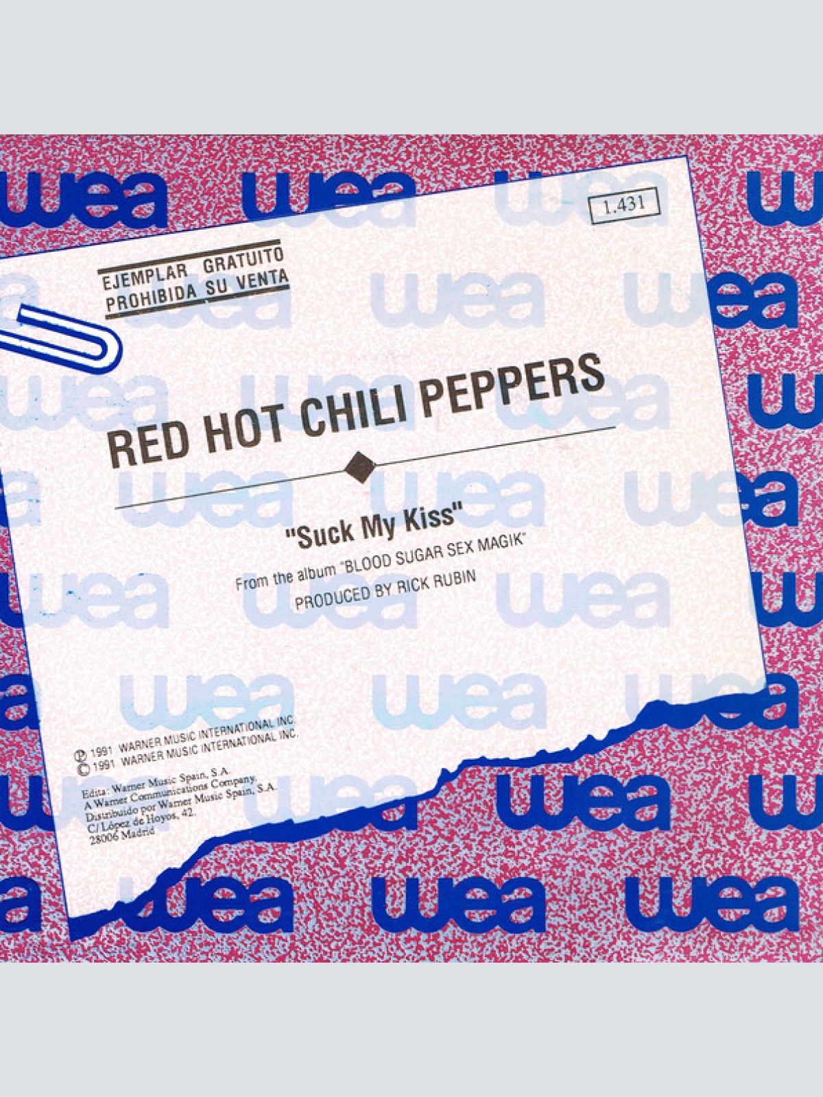 Vinyl / Red Hot Chili Peppers - Suck My Kiss