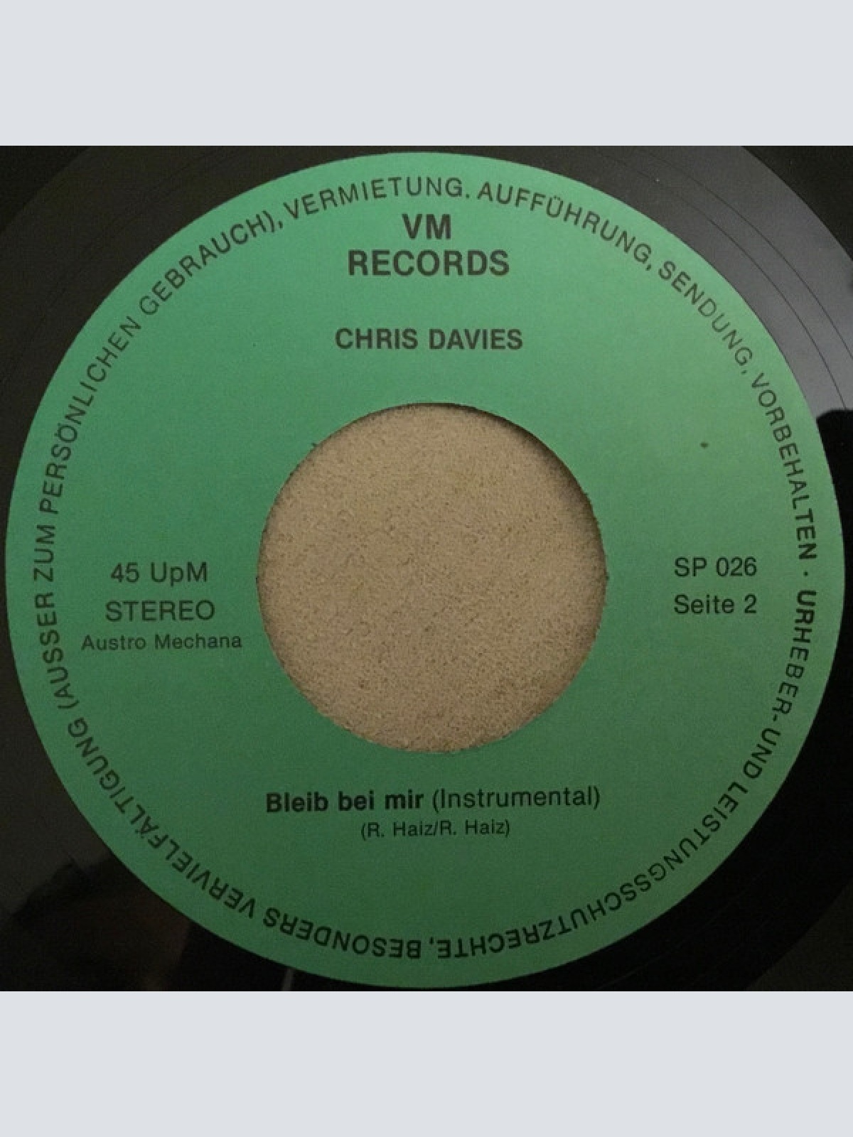 Vinyl / Chris Davis (15) - Bleib Bei Mir