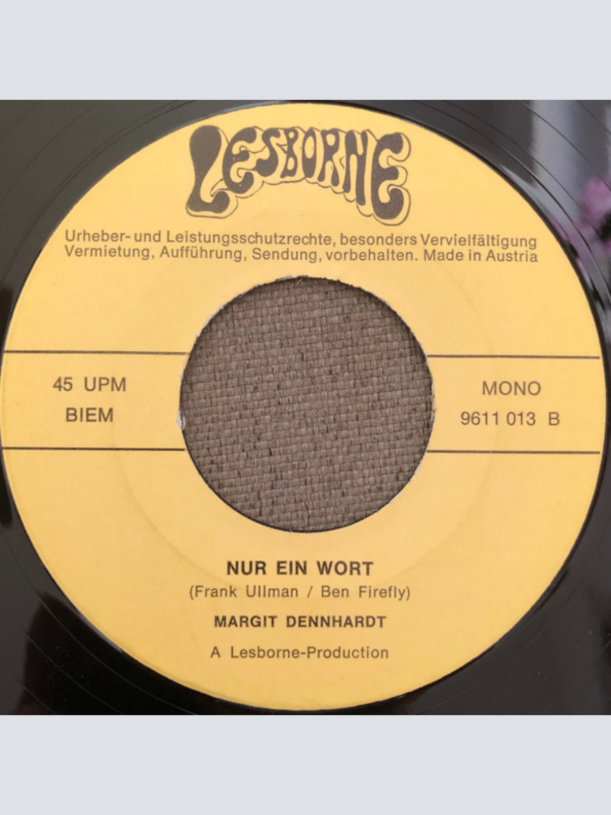 Vinyl / Margit Dennhardt - Und Dann / Nur Ein Wort