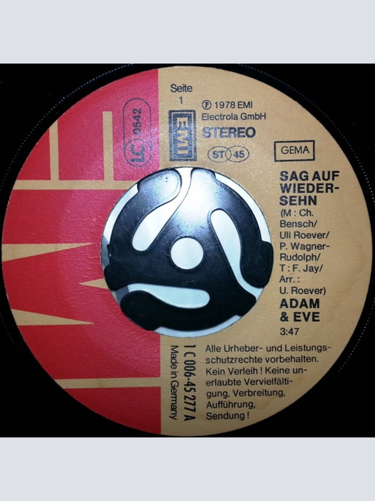 Vinyl / Adam & Eve (6) - Sag Auf Wiedersehn