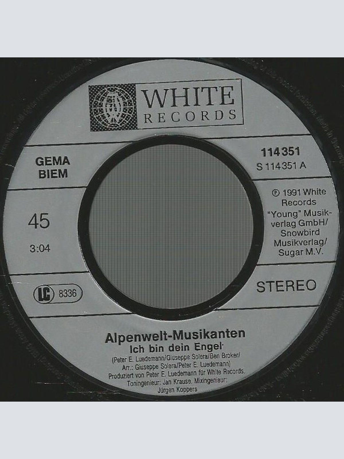 Vinyl / Alpenwelt-Musikanten - Ich Bin Dein Engel