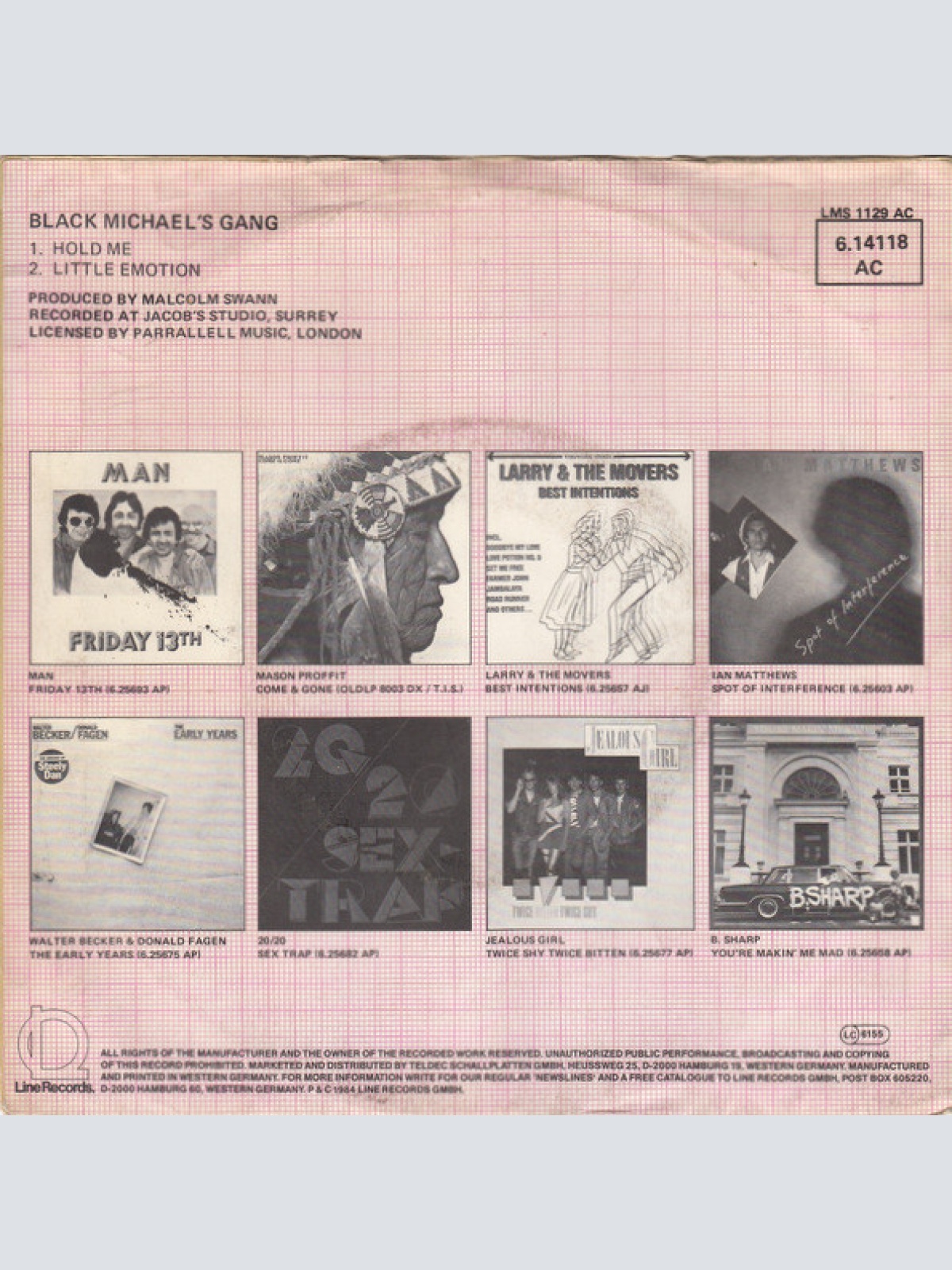 Vinyl / Black Michael's Gang - Hold Me