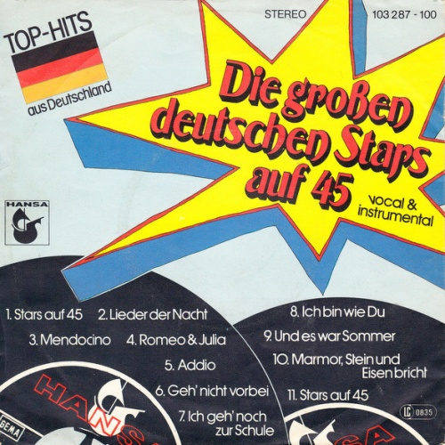Vinyl / Die großen deutschen Stars auf 45 - Die Großen Deutschen Stars Auf 45