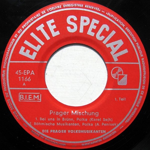 Vinyl / Die Prager Volksmusikanten - Prager Mischung