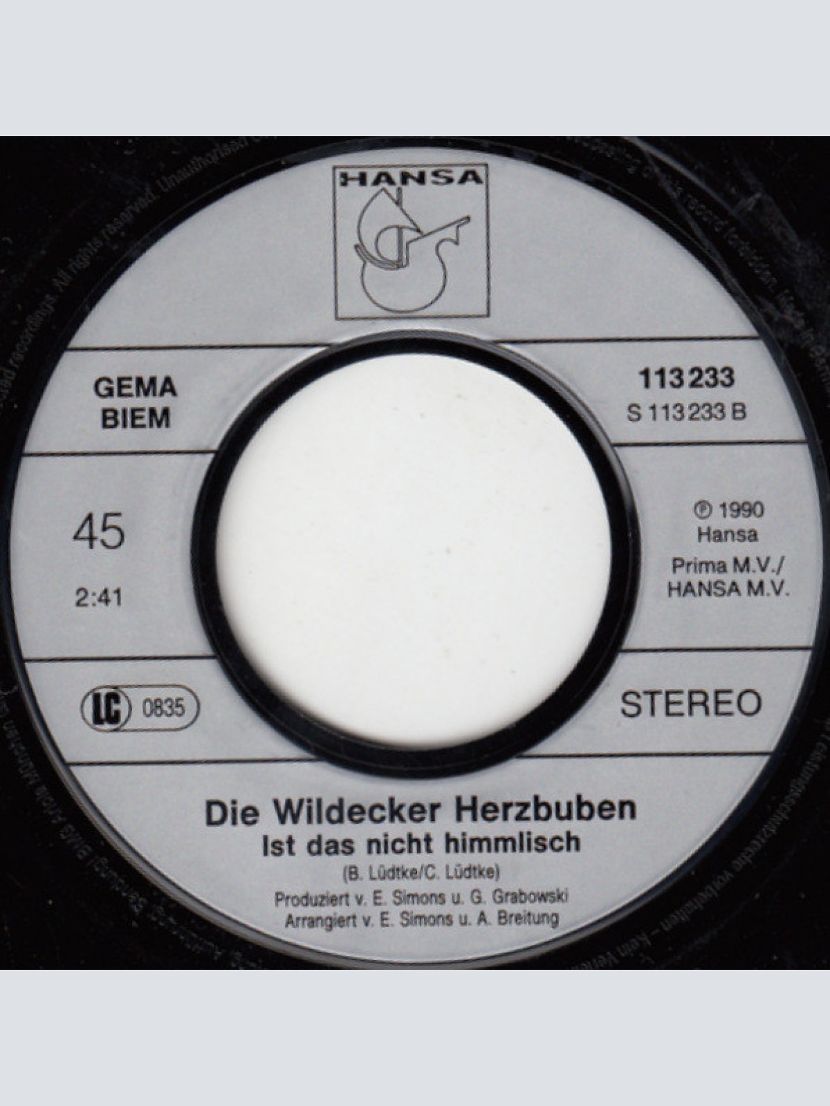 Vinyl / Die Wildecker Herzbuben - Hallo Frau Nachbarin