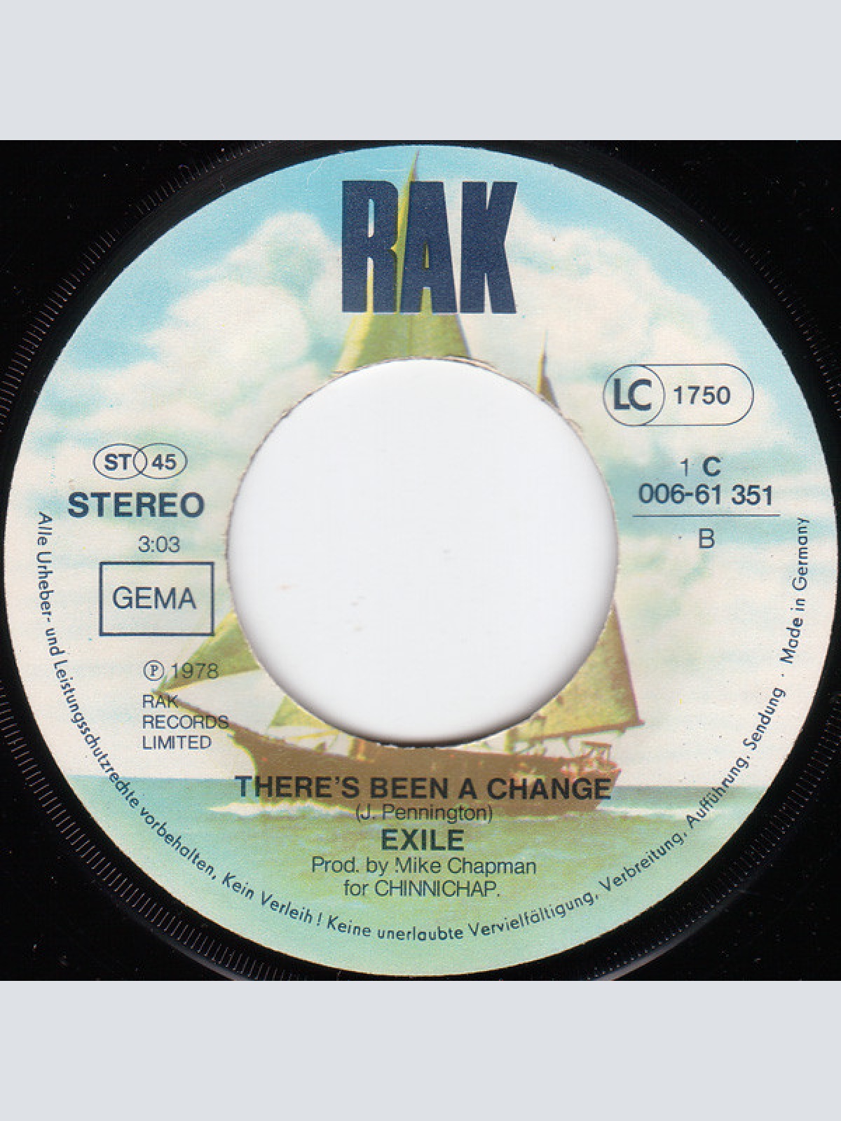 Vinyl / Exile (7) - Kiss You All Over