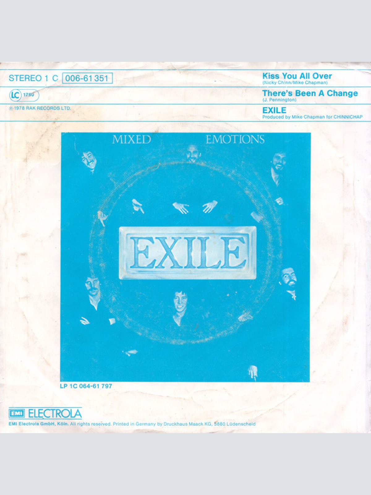 Vinyl / Exile (7) - Kiss You All Over