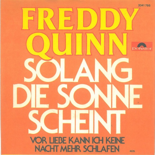 Vinyl / Freddy Quinn - Solang Die Sonne Scheint