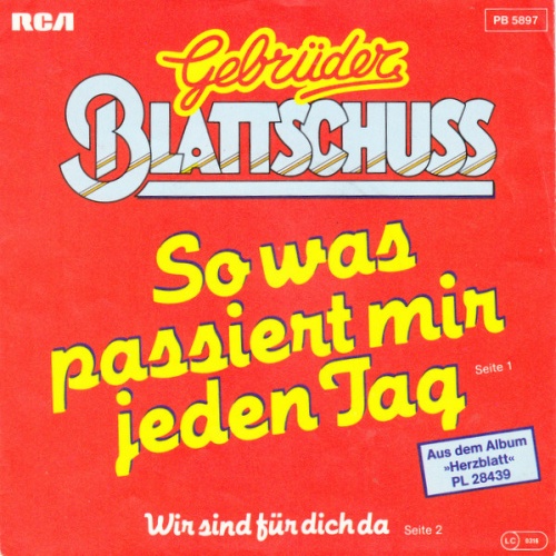 Vinyl / Gebrüder Blattschuss - So Was Passiert Mir Jeden Tag