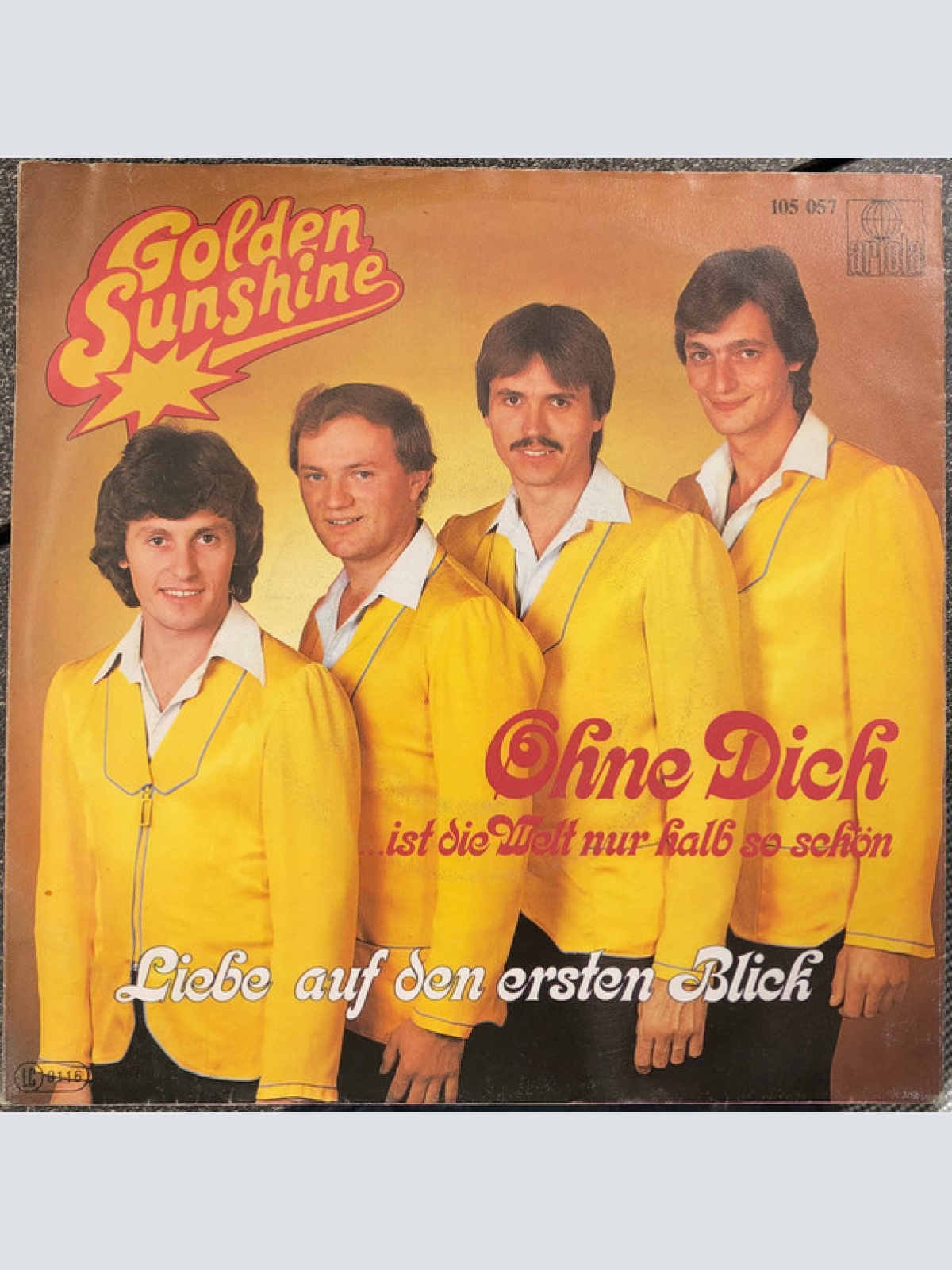 Vinyl / Golden Sunshine - Ohne Dich Ist Die Welt Nur Halb So Schön / Liebe Auf Den Ersten Blick