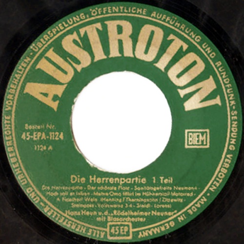 Vinyl / Hans Heun U.D. "Rödelheimer Neuner"* - Die Herrenpartie