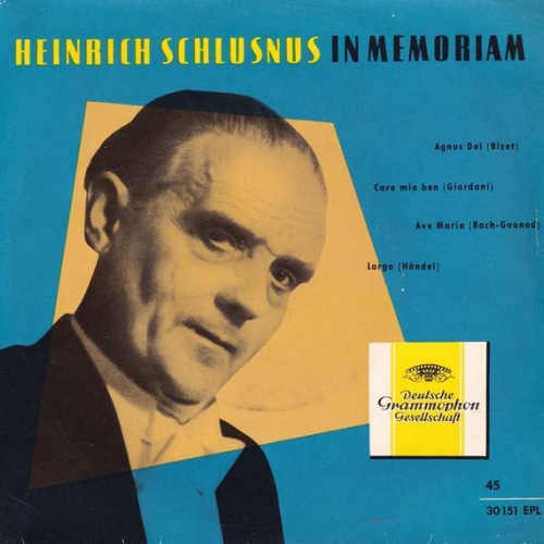 Vinyl / Heinrich Schlusnus - Heinrich Schlusnus In Memoriam