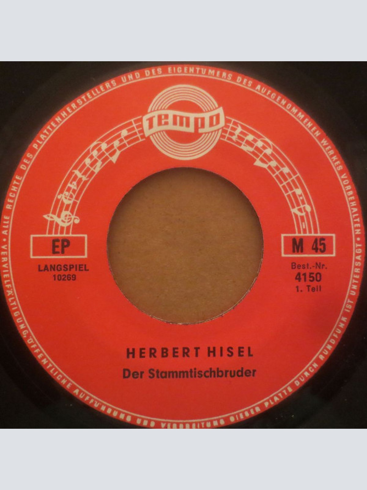 Vinyl / Herbert Hisel - Der Stammtischbruder
