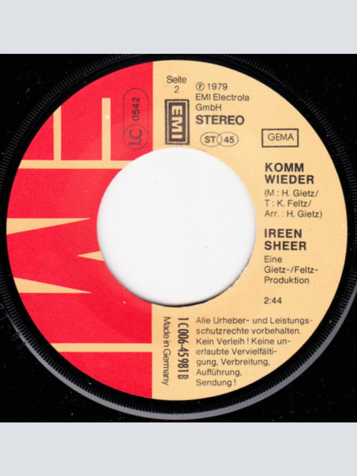 Vinyl / Ireen Sheer - Spiel Das Nochmal