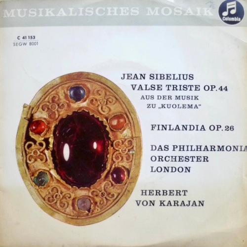 Vinyl / Jean Sibelius ; Das Philharmonia Orchester London*, Herbert von Karajan - Valse Triste Op. 44 / Finlandia Op. 26