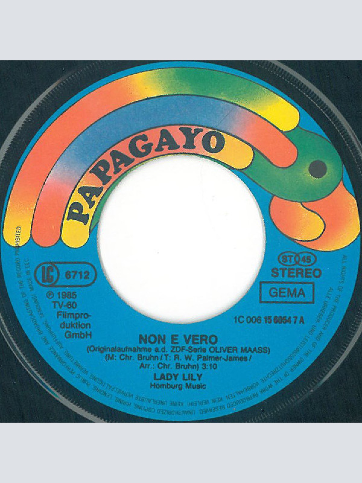 Vinyl / Lady Lily - Non È Vero