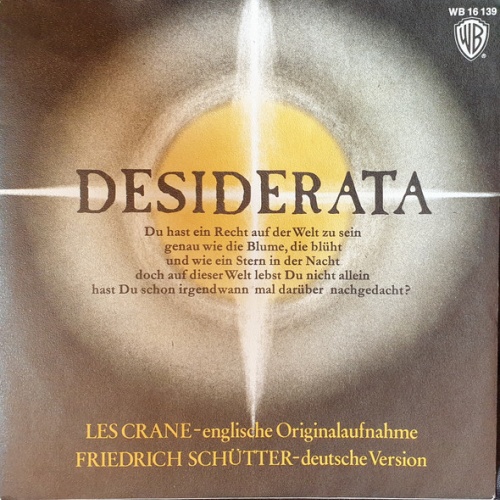 Vinyl / Les Crane / Friedrich Schütter - Desiderata