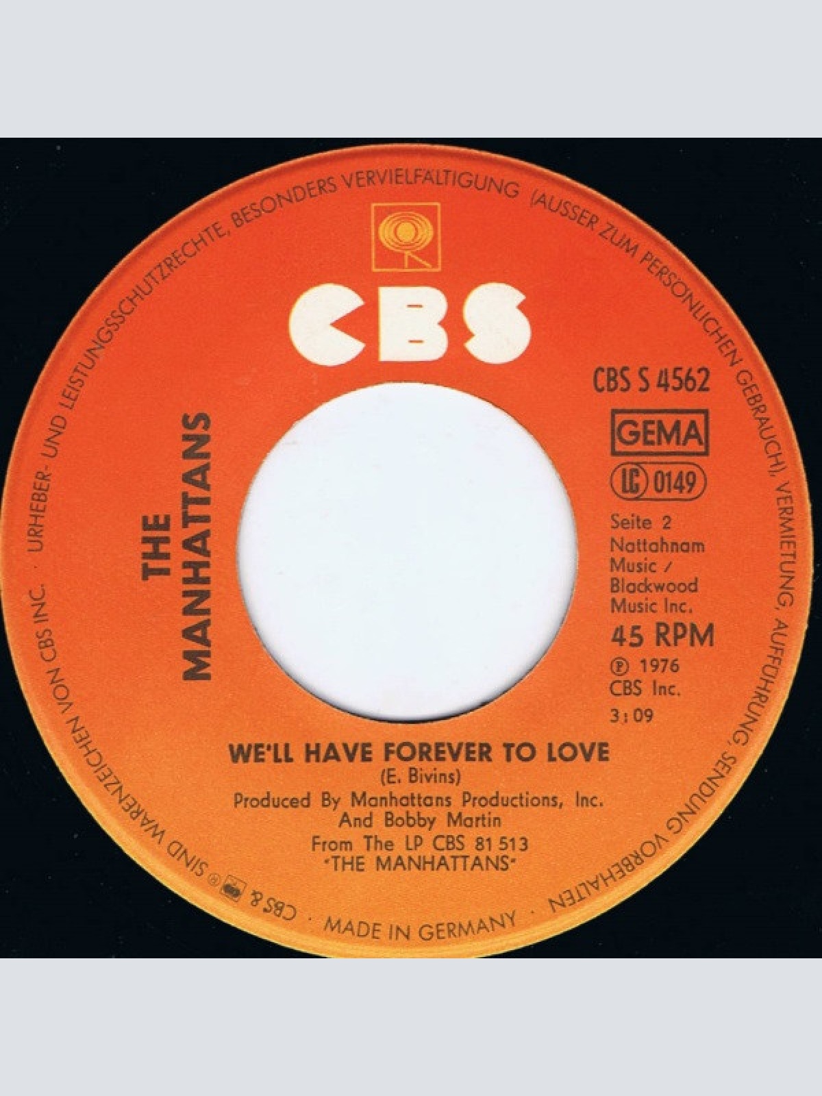 Vinyl / The Manhattans* - Hurt