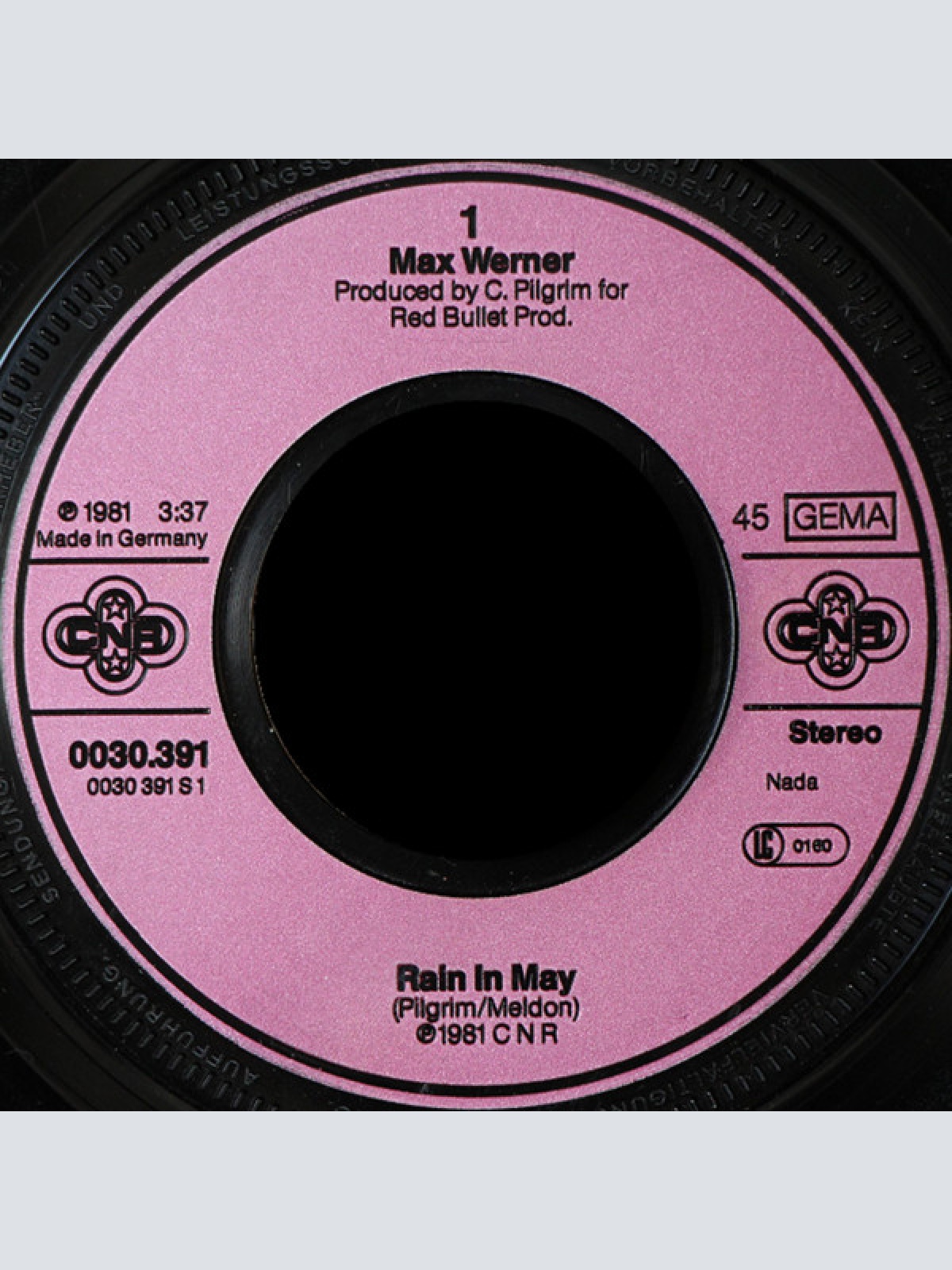 Vinyl / Max Werner - Rain In May