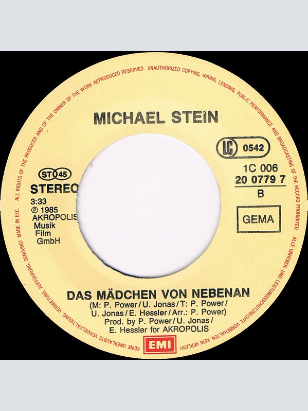 Vinyl / Michael Stein (3) - Sandy Goodbye