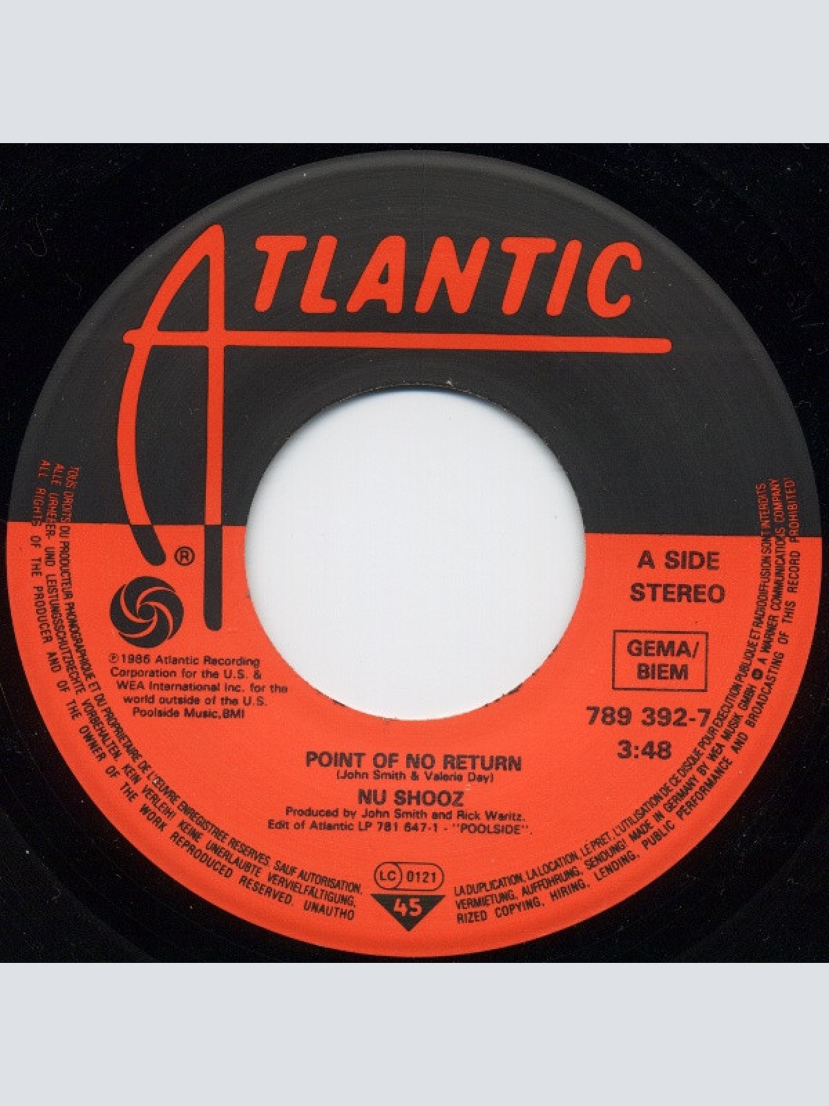 Vinyl / Nu Shooz - Point Of No Return