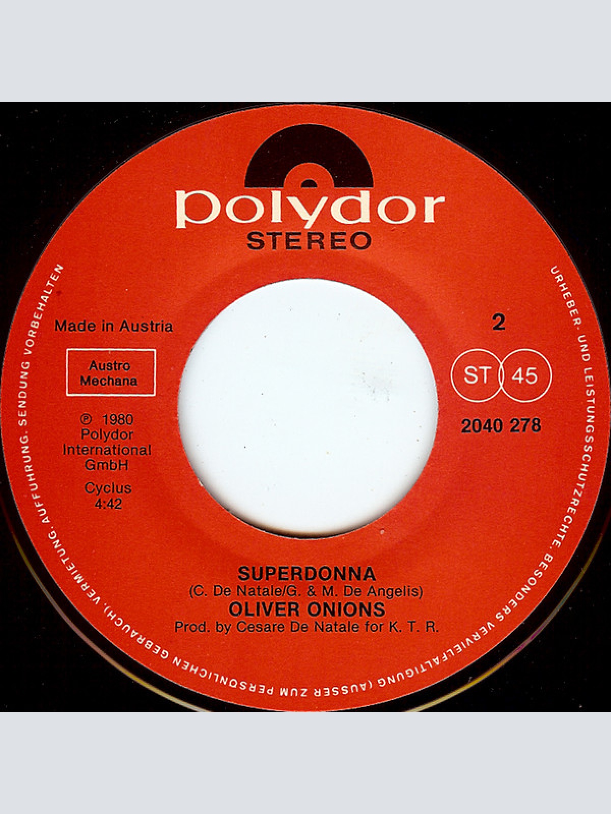 Vinyl / Oliver Onions - Santa Maria