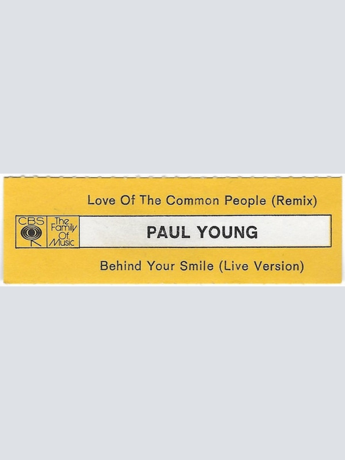 Vinyl / Paul Young - Love Of The Common People