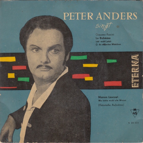 Vinyl / Peter Anders (2) Singt Giacomo Puccini - La Bohème / Manon Lescaut