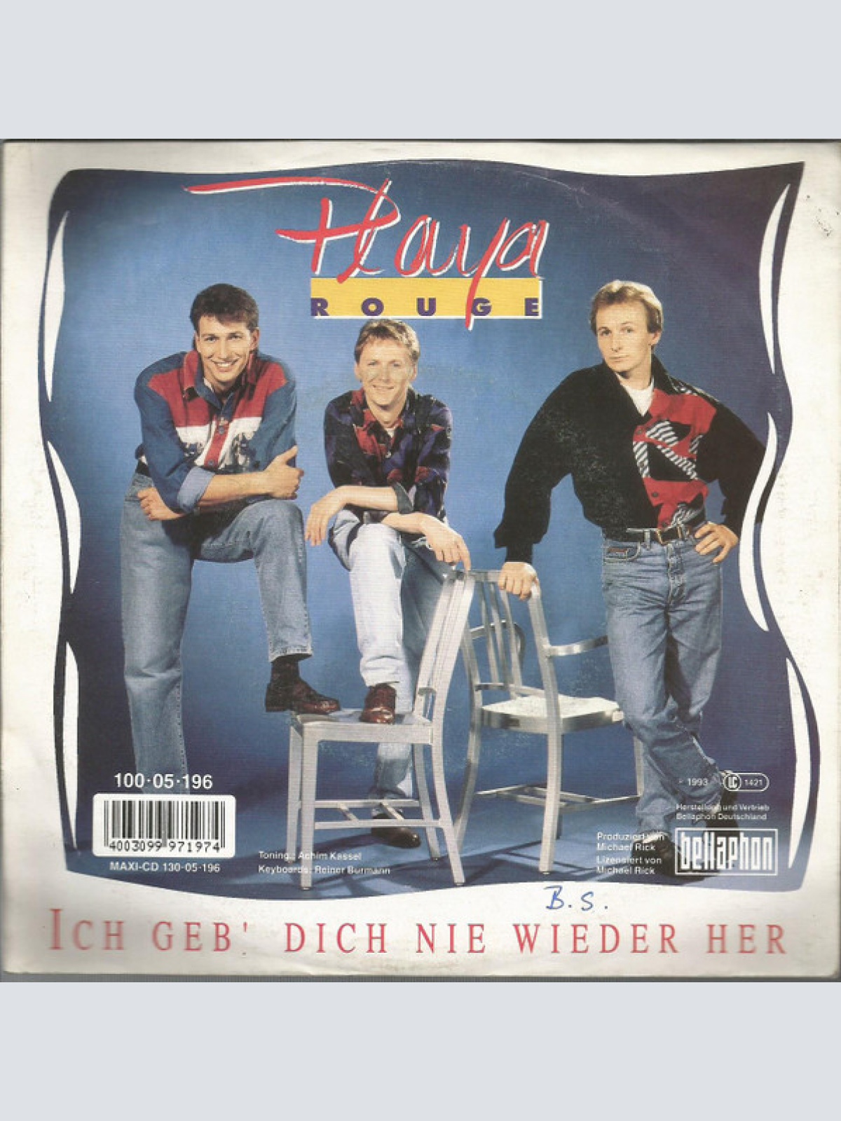 Vinyl / Playa Rouge - Ich Geb' Dich Nie Wieder Her