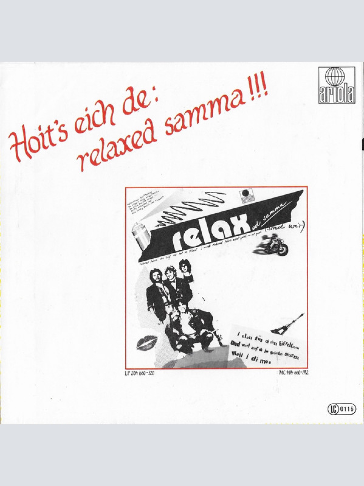 Vinyl / Relax (2) - Weil I Di Mog / Koana Dahoam