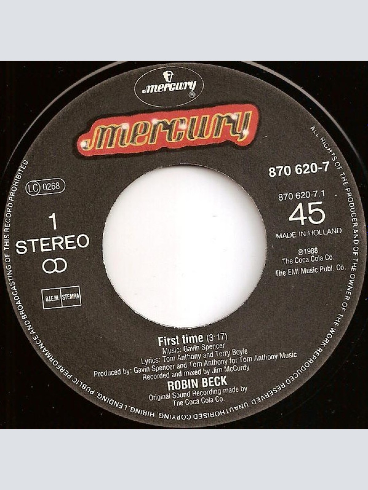 Vinyl / Robin Beck - First Time