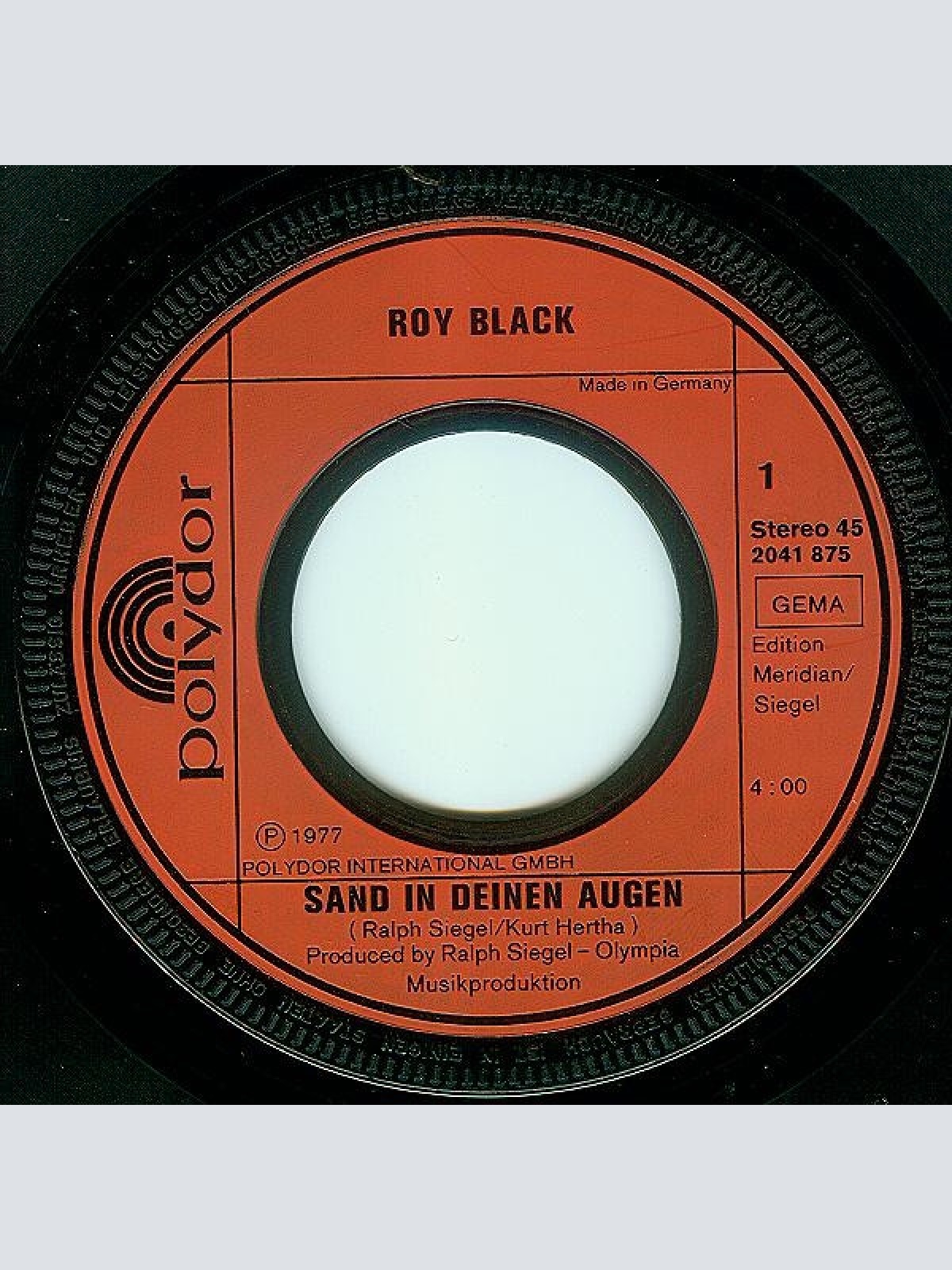 Vinyl / Roy Black - Sand In Deinen Augen