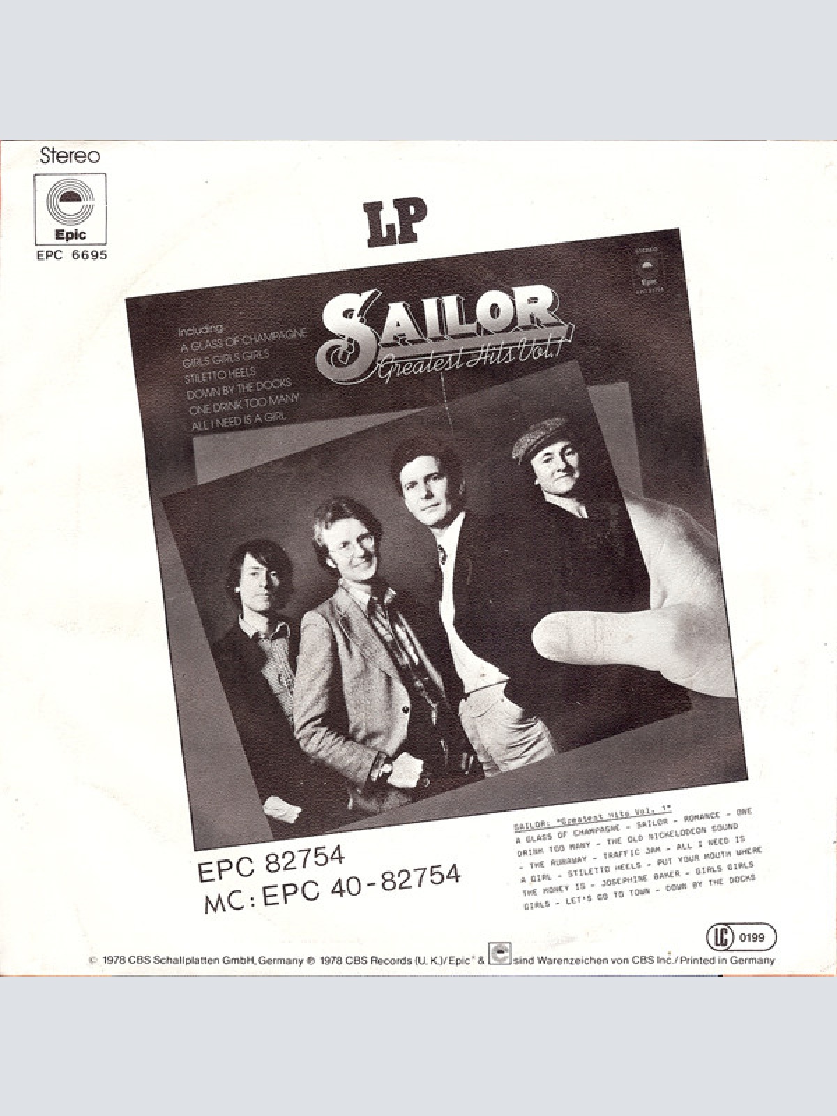 Vinyl / Sailor - Give Me Shakespeare