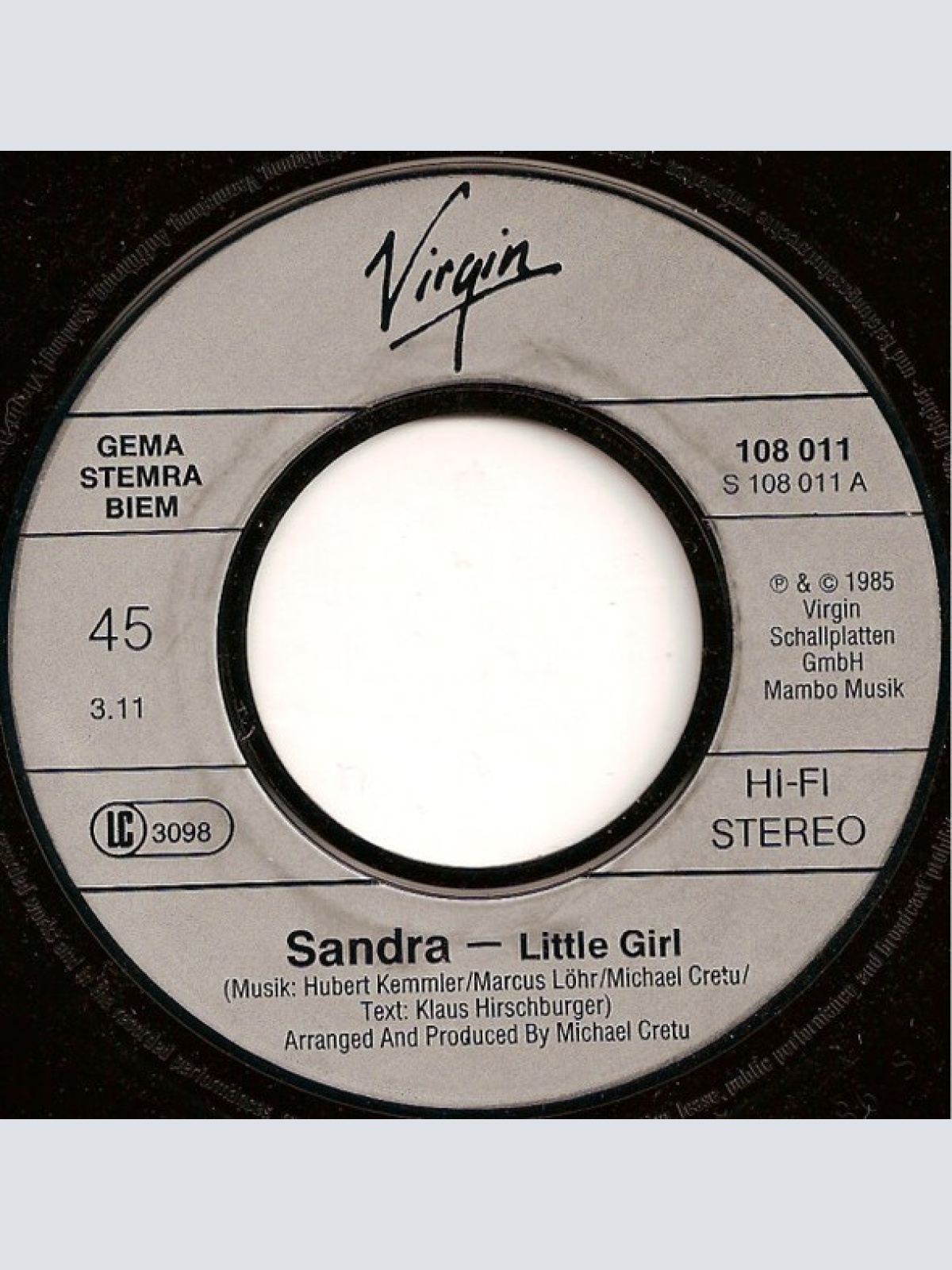 Vinyl / Sandra - Little Girl