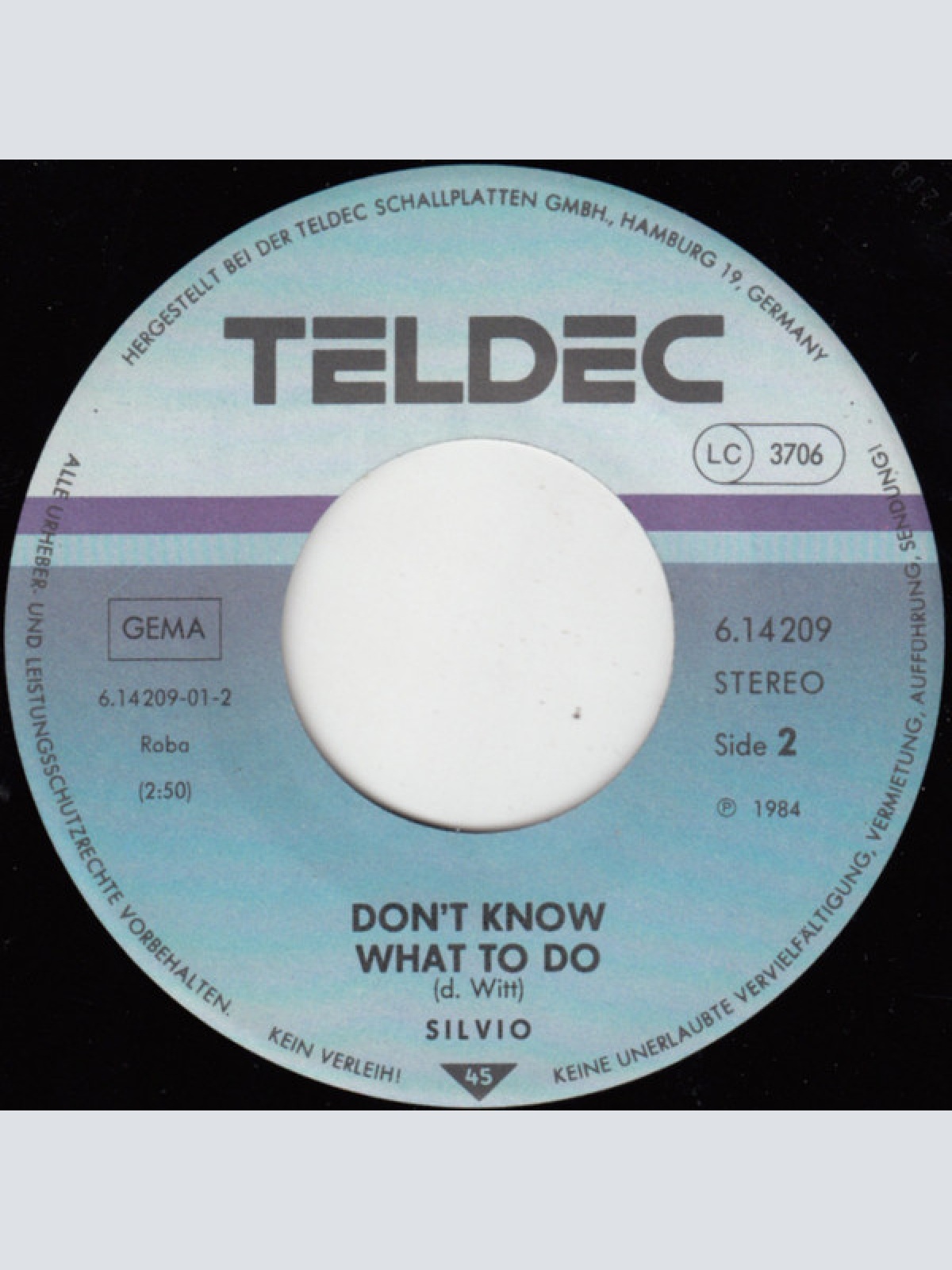 Vinyl / Silvio (3) - I'm Your Son South America / Don't Know What To Do
